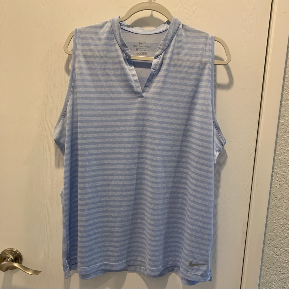 Nike Zonal Cooling Sleeveless Jacquard Golf Polo XXL